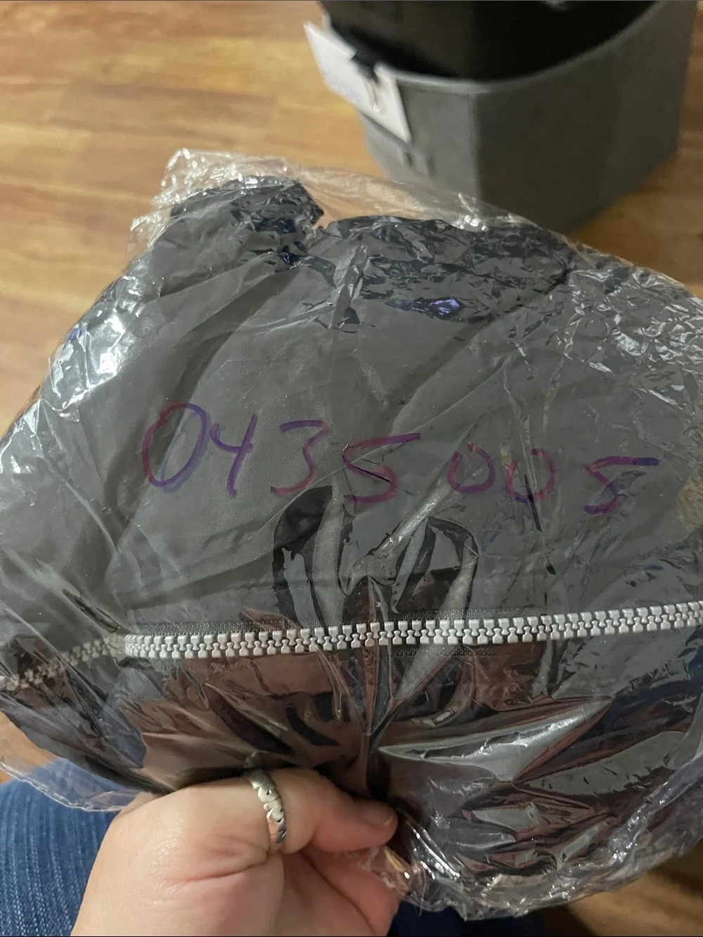Vintage Champion‎ Men's Black and Blue Windbreaker Jacket